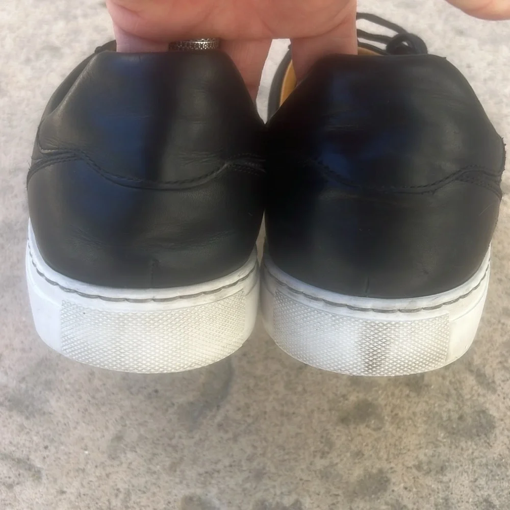Magnanni Men's Black Leather Casual Dressy Sneaker Shoes Size 13